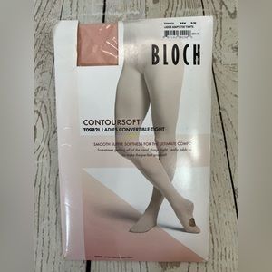 Bloch Pink Ballet Dance Adult Ladies Adaptatoe Tights S/M NEW